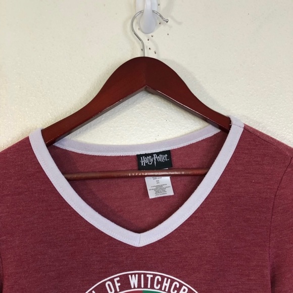 Harry Potter Hogwarts Burgundy Long Sleeve - Picture 10 of 16